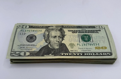 American Prop Money $20 Bills $2,000 Full Print 1 Stack (100pcs)