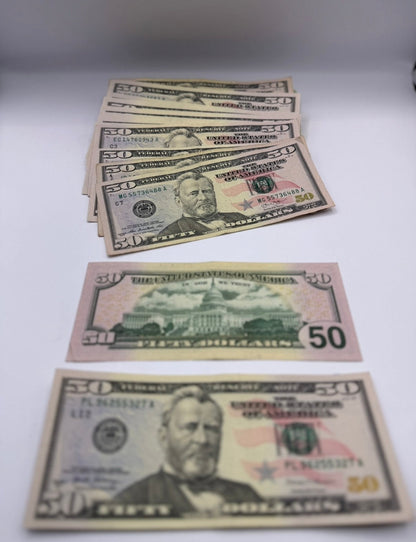 American Prop Money $50 Bills $5,000 Full Print 1 Stack (100pcs)